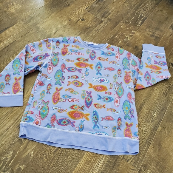 Fresh Produce fishy sweatshirt - size small - Picture 2 of 4